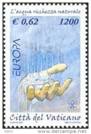 STATO CITTA' DEL VATICANO - VATIKAN STATE - GIOVANNI PAOLO II - ANNO 2001 - EUROPA  - NUOVI MNH ** - Unused Stamps