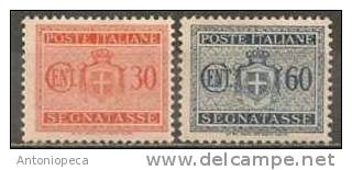 ITALY 1945 SEGNATASSE PARTIAL SET UNUSED MLH CV 20 - Taxe