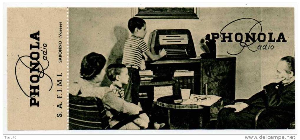 BUONO  Radio PHONOLA    / Saronno  - 1946 - Autres & Non Classés