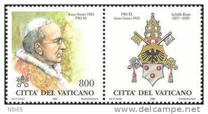 STATO CITTA' DEL VATICANO - VATIKAN STATE - GIOVANNI PAOLO II - ANNO 2000 - I PAPI  - VALORI 9 - NUOVI MNH ** - Unused Stamps