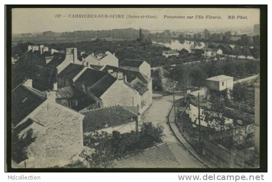 78 CARRIERES SUR SEINE / Panorama Sur L'île Fleurie / - Carrières-sur-Seine