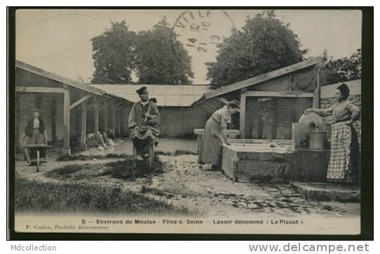 78 FLINS SUR SEINE / Lavoir Dénommé "le Pissot" / TOP CARTE RARE - Flins Sur Seine