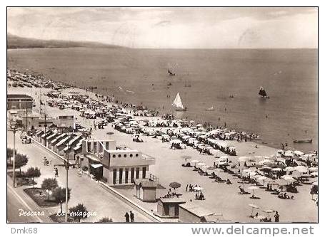 PESCARA - LA SPIAGGIA - 1958 - Pescara