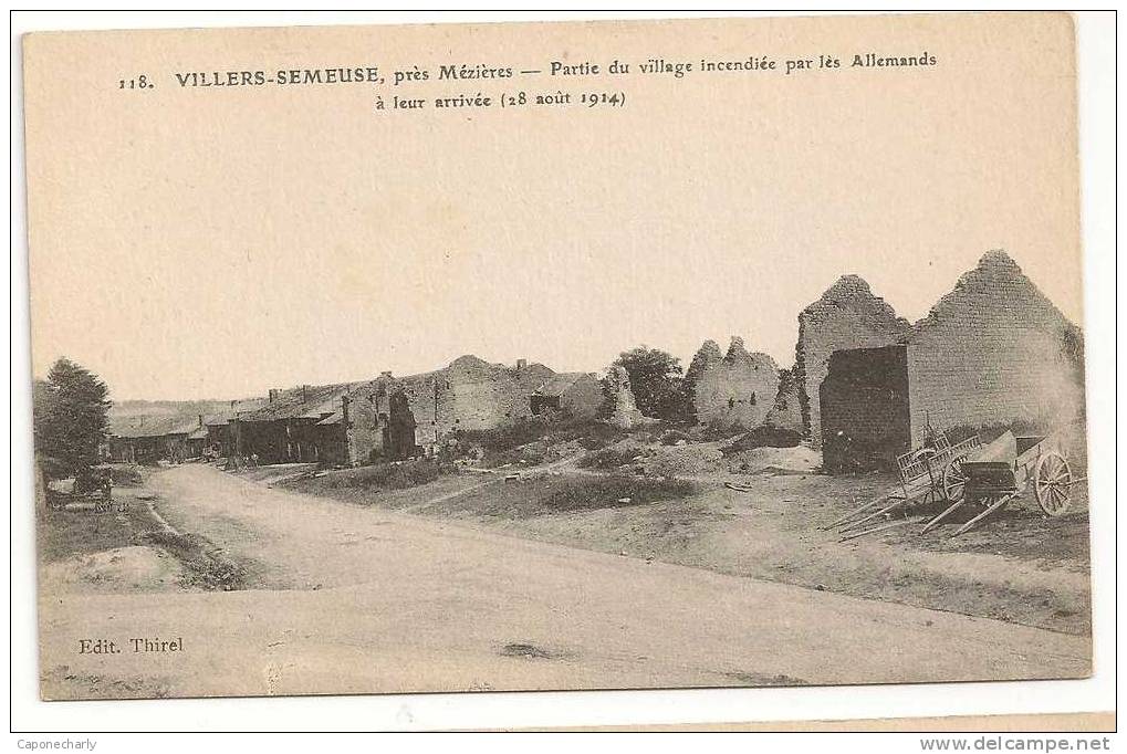 CPA VILLERS SEMEUSE PRES  CHARLEVILLE MEZIERES 08 ARDENNES - Autres & Non Classés