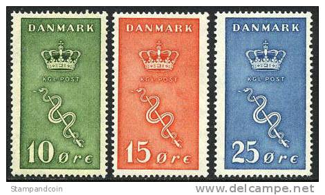 Denmark B3-5 Mint Hinged Semi-Postal Set From 1929 - Unused Stamps