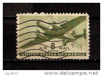 Air Mail - Twin Motored Transport Plane - Scott # C26 United States - 2a. 1941-1960 Oblitérés