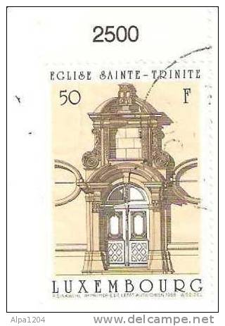 TIMBRE LUXEMBOURG "EGLISE SAINTE TRINITE" 1988 OBLITERE - Gebruikt