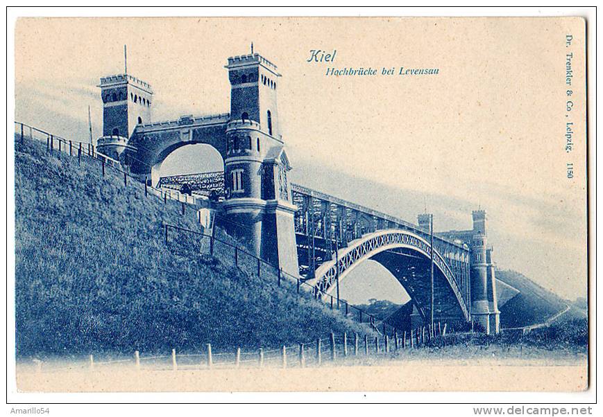 RAR Kiel - Hochbrücke Bei Levensau Bridge Pont Um 1900 ! - Kiel