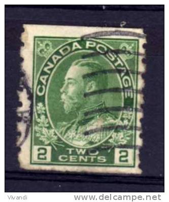 Canada - 1922 - 2 Cents Coil (Imperf X 8)  - Used - Used Stamps