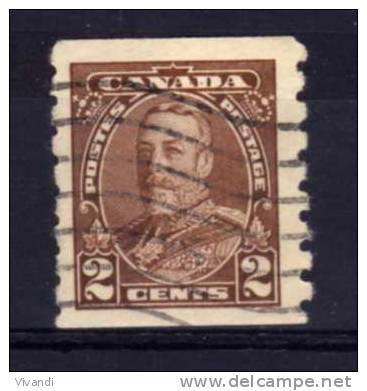 Canada - 1935 - 2 Cents Coil Stamp (Imperf X 8) - Used - Used Stamps