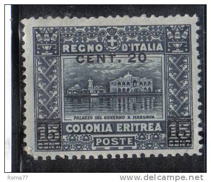 COL71 - ERITREA 1916,   N. 46  * - Eritrea