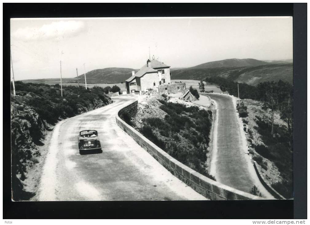 REAL PHOTO POSTCARD POUSADA SERRA DA ESTRELA  CARTE POSTAL CAR MORRIS MINOR CONVERTIBLE CABRIOLET - Guarda