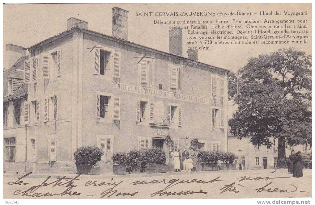 St Grvais D'Auvergne : Hôtel Des Voyageurs - Saint Gervais D'Auvergne