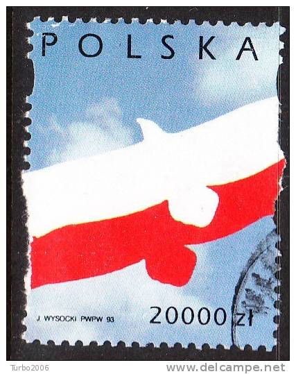 POLAND 1993 75 Jahre Unabhängigkeit Adler Blockausgabe Mi 3473 - Usados