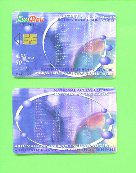 BULGARIA - Chip Phonecard As Scan - Bulgaria