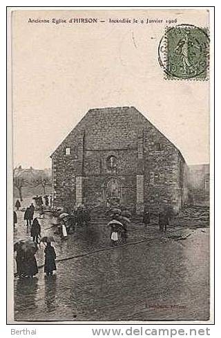 02 Ancienne Eglise D HIRSON - Incendiee Le 9 Janvier 1906 - Hirson