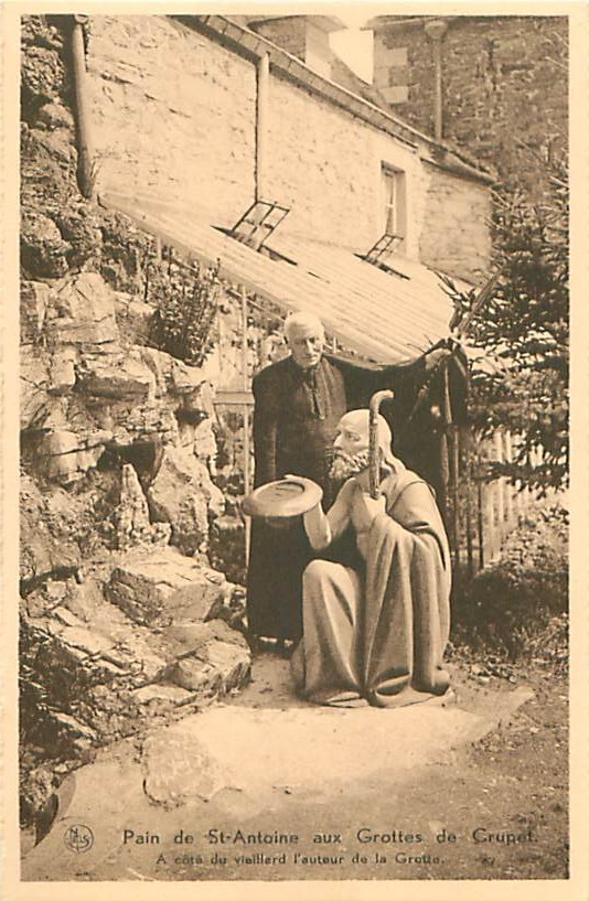 Grottes De CRUPET - Pain De St-Antoine - A Côté Du Vieillard, L'Auteur De La Grotte (Propr. De La Grotte) - Assesse