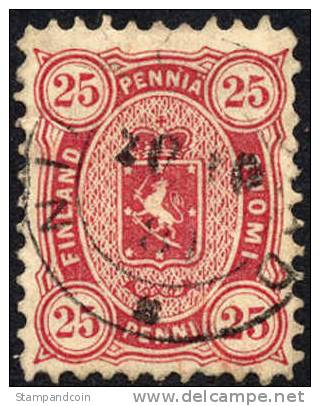 Finland #22 Used 25p Carmine Of 1879 - Used Stamps