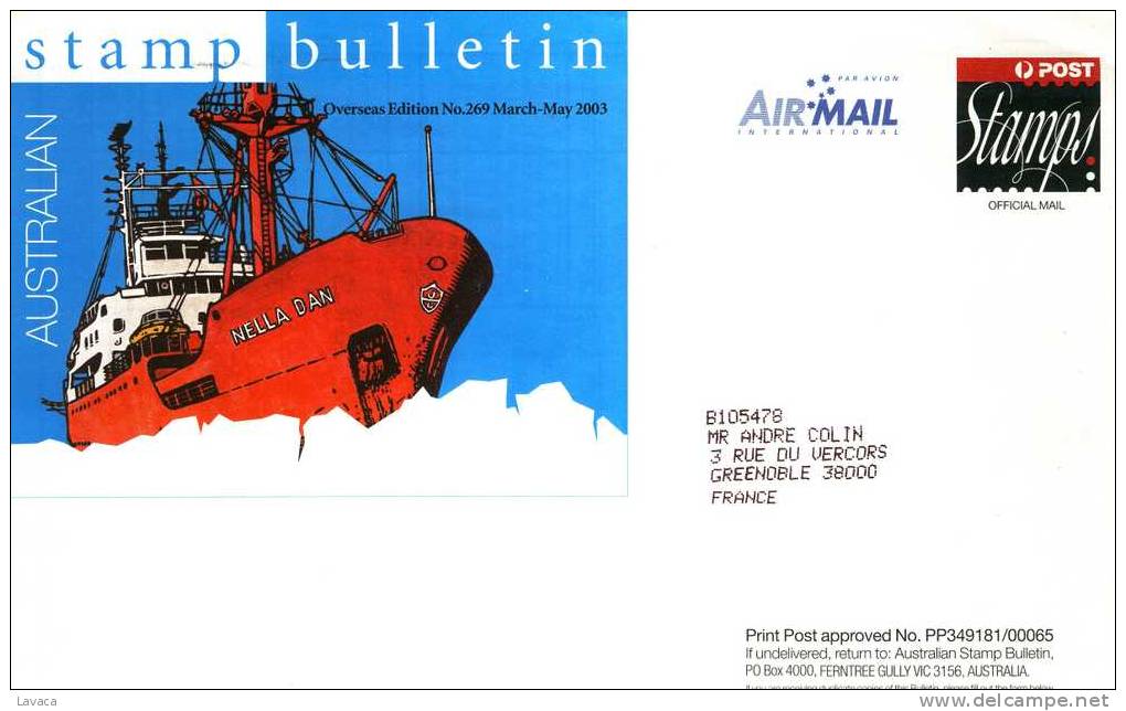 Document Entier Postal De Service Postes AUSTRALIE - Bateau Brise Glace - Schiffahrt
