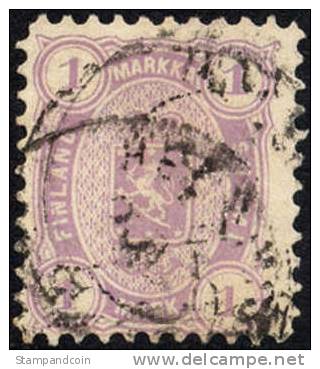 Finland #24 Used 1m Violet Of 1877 - Usati