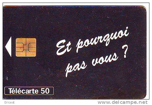 ARMEE DE TERRE 50U SO3 11.96 AVEC TRAIT NOIR AU VERSO ETAT COURANT - Fehldrucke