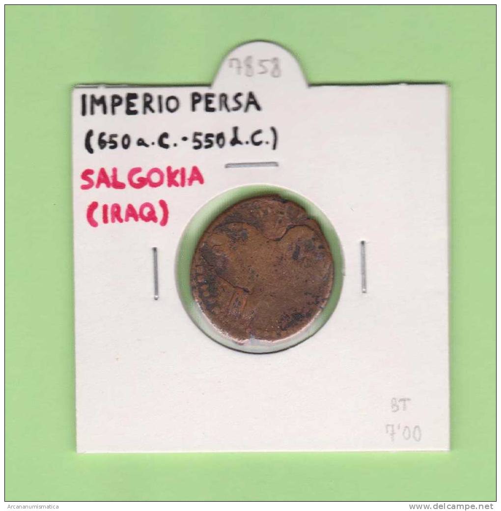 IMPERIO  PERSA  (650 A.C.- 550 D.C.) SALGOKIA  (IRAQ) COBRE  MBC/VF  (BT)     DL-7858 - Islamiques