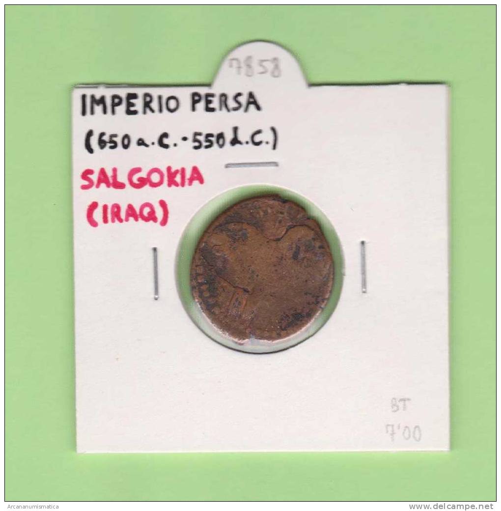 IMPERIO  PERSA  (650 A.C.- 550 D.C.) SALGOKIA  (IRAQ) COBRE  MBC/VF  (BT)     DL-7858 - Islámicas