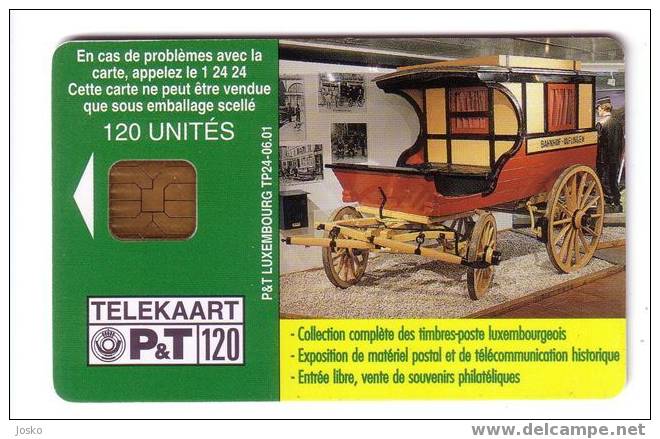 COACH ( Luxembourg ) Horse Cab Carriage Fiacre Carrosse Diligence Wagon Waggonette Carruaje Coche De Caballos Carrozza - Luxembourg