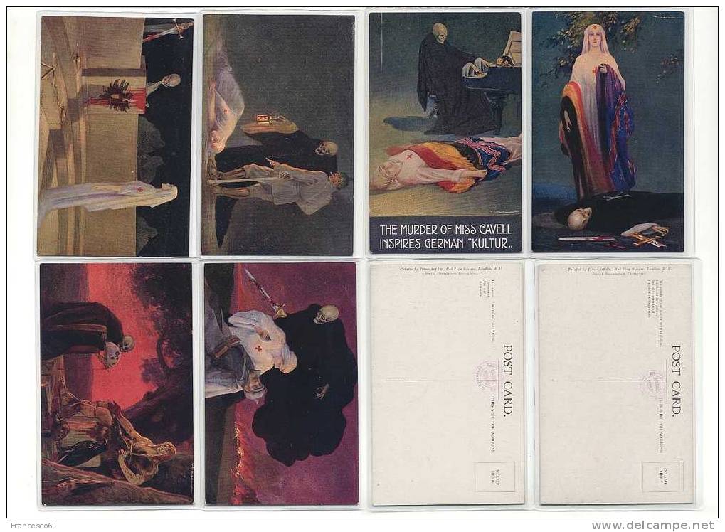 3 Illustratore CORBELLA Croce Rossa Italiana Kultur 6 Cards 1^ WW Nuove Serie Completa - Corbella, T.