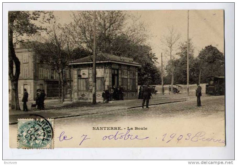 Cpa NANTERRE La Boule Tramway ANIMEE  - Ed Despres - Nanterre