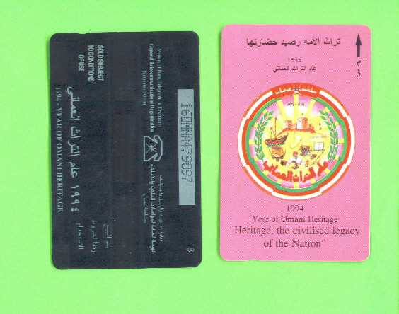 OMAN - Magnetic Phonecards As Scan - Oman