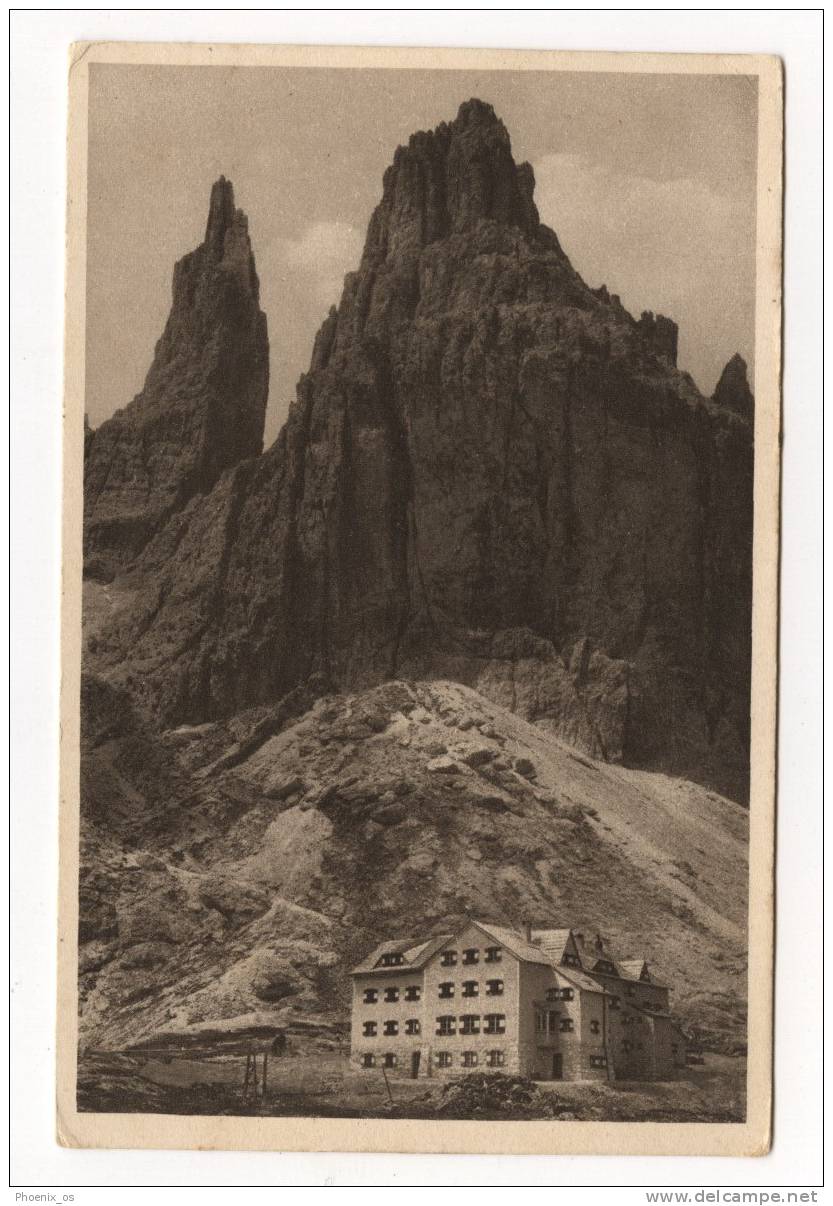 ITALY - VAJOLETTHAUS, Panorama, Old Postcard - Mountaineering, Alpinism