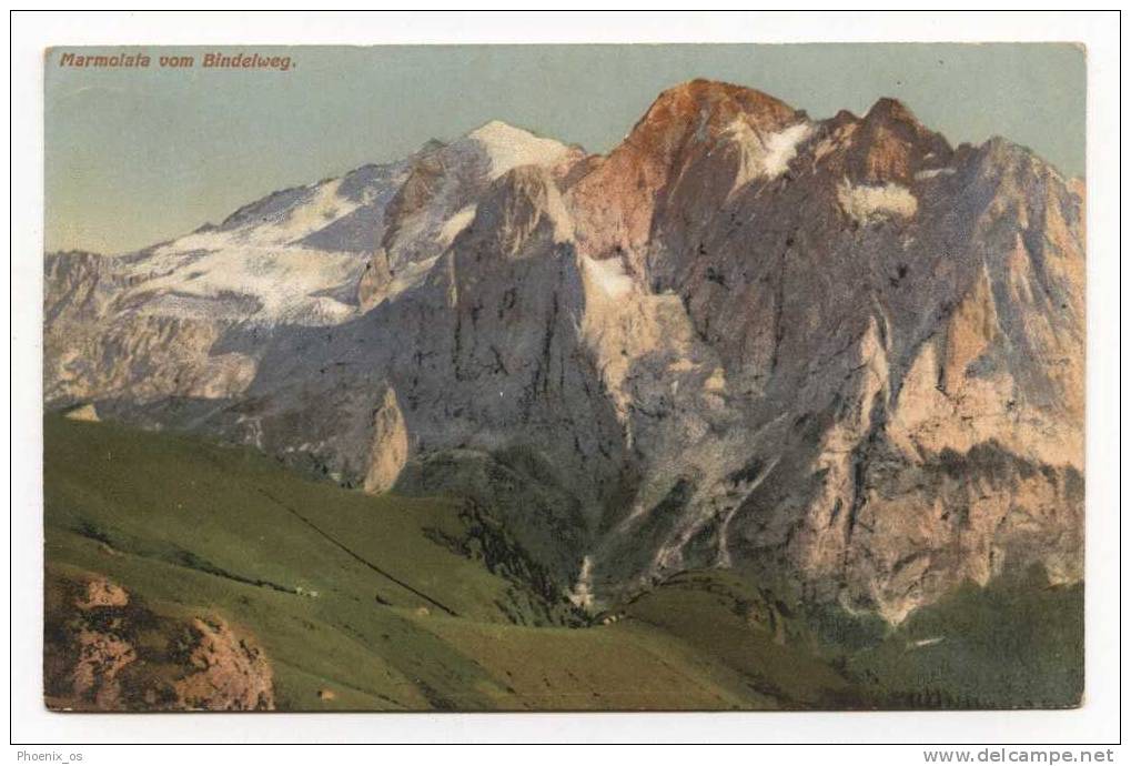 ITALY - MARMOLATA, Panorama, Old Postcard - Mountaineering, Alpinism