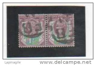 GDE-BRETAGNE 1887-1900 N° 93 Oblitéré Paire Horizontale - Used Stamps