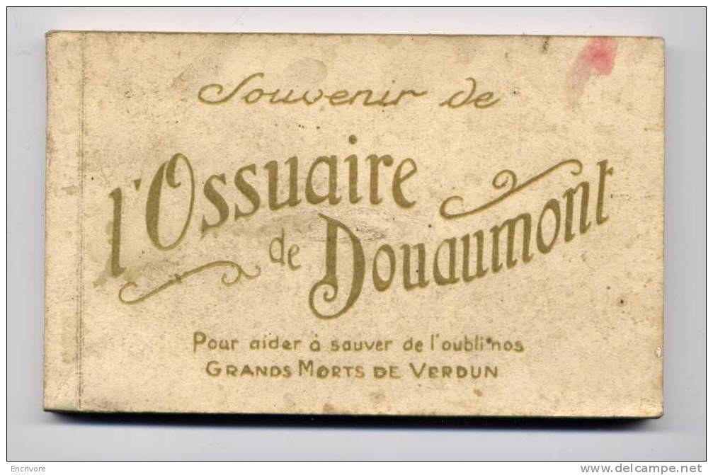 Carnet 20 Cpa Souvenir De OSSUAIRE DE DOUAUMONT - War Memorials