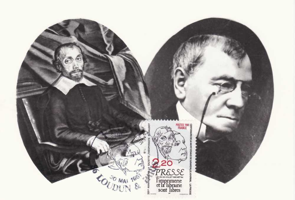 France -N°2143 - CM Emile De Girardin - Théophraste Renaudot - Cachet Loudun - 1980-1989