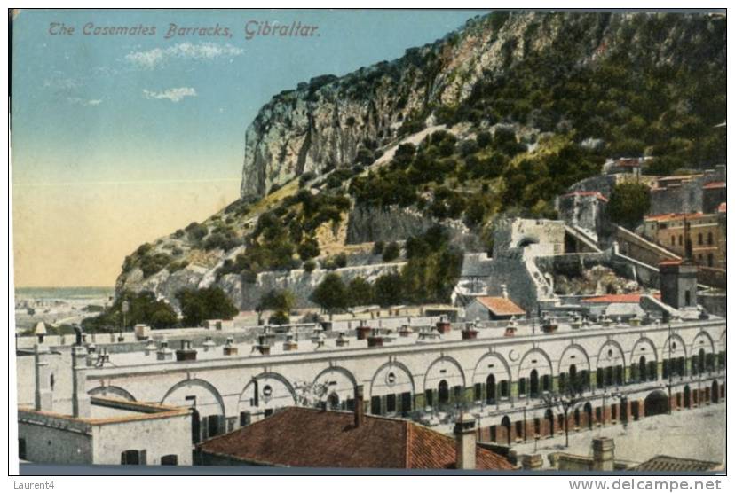 (10) 1 Old Postcard - Carte Ancienne - Gibraltar The Casemates Barracks - Gibraltar