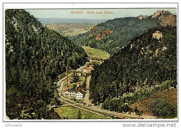 Carte Postale Ancienne Oybin - Blick Nach Zittau - Oybin