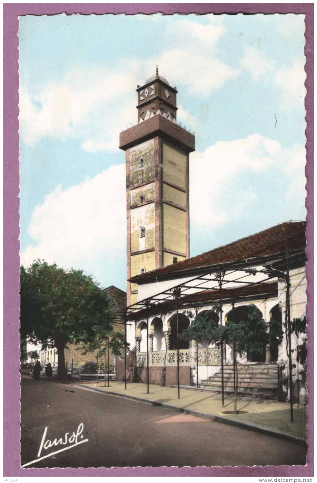 MEDEA - La Mosquée. Ed. Jansol N° 4. Photo Véritable Dentelée Circulé 1960. 2 Scans - Medea