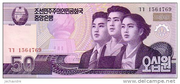 COREE Du NORD   50 Won Emission De 2002     ***** BILLET  NEUF ***** - Korea (Nord-)