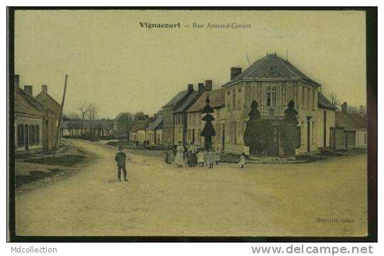 80 VIGNACOURT / Rue Armand Cornet / BELLE CARTE COULEUR - Vignacourt