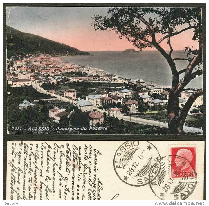 Alassio, Liguria, Viaggiata 1940. Panorama Da Ponente # 108 - Altri & Non Classificati