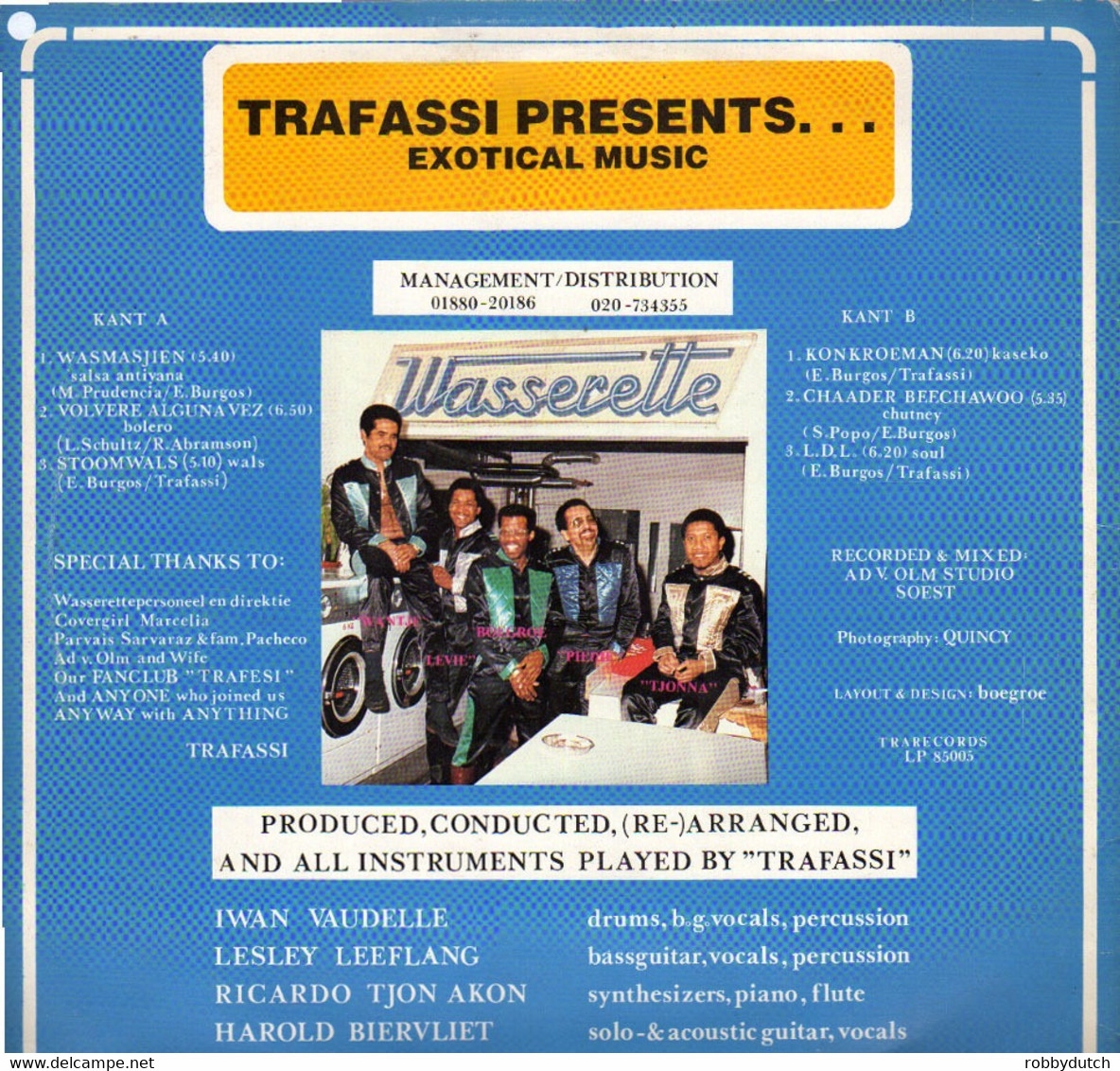 * LP *  TRAFASSIE - WASMASJIEN (Holland 1985) - Sonstige - Niederländische Musik