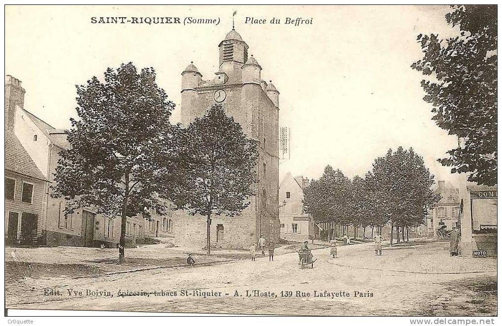 80135 SAINT RIQUIER - PLACE DU BEFFROI Vers 1910 - Saint Riquier