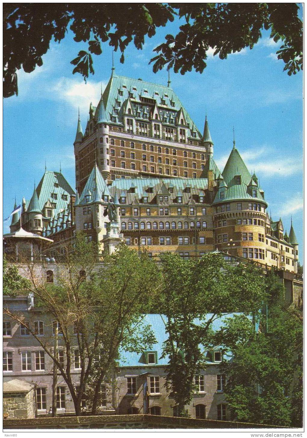 CANADA Le Château Frontenac Vu Du Parc Montmorency Québec Cp Couleur - Québec - La Citadelle