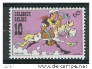 BELGIE, BELGIUM, BELGIQUE OBP 2390 LUCKY LUCK, STRIPS, CARTOONS. MNH, PF, NEUF**. VERY FINE QUALITY. - Nuovi