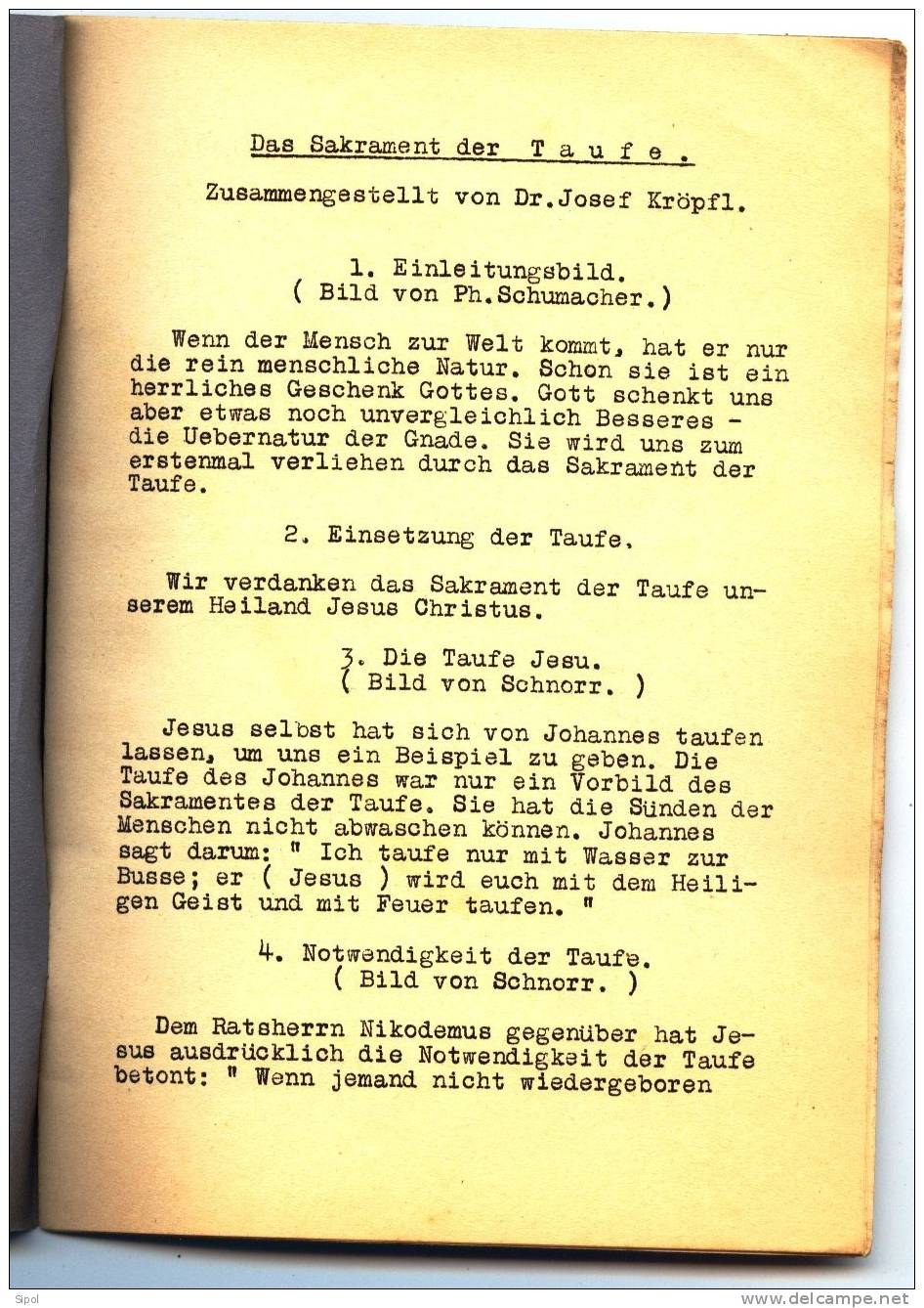 Pan :Série De 4 Livrets En Allemand Sur Les Sacrements  Datant De 1933- Voir Détail Développé Dans Description - Christentum