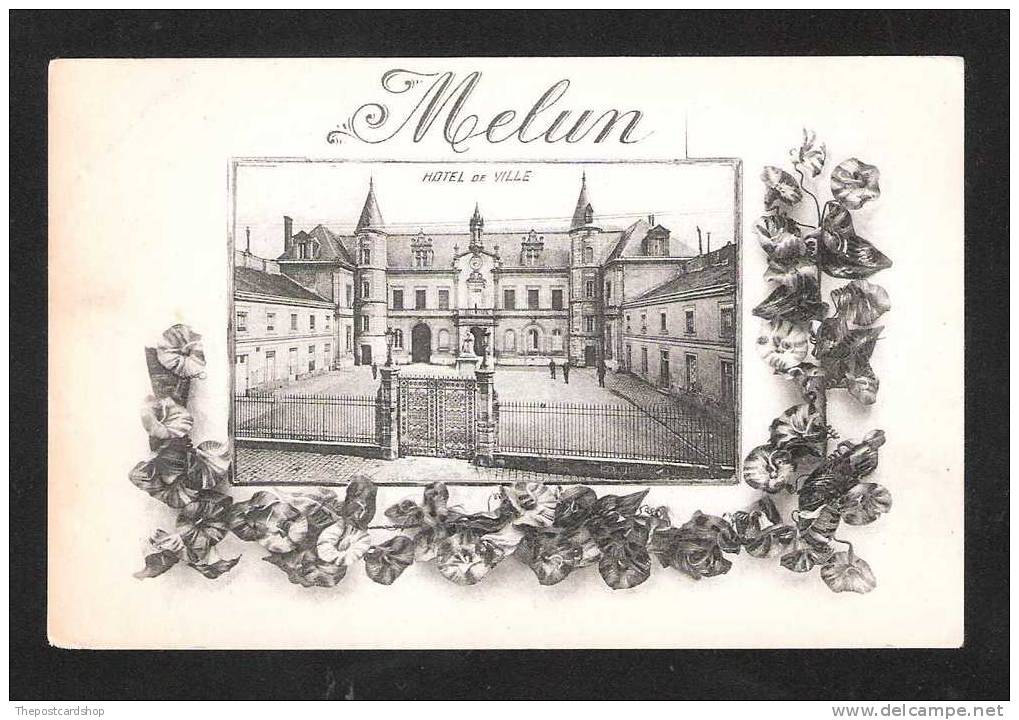 CPA 77 MELUN HOTEL DE VILLE SEINE ET MARNE FRANCE =THOUSANDS OF FRANCE CARDS LISTED - Melun