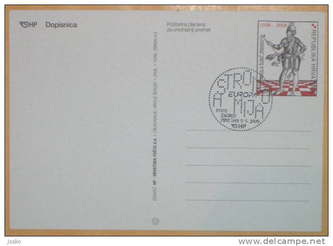 ASTRONOMY - Europa 2009. ( Croatia - Postal Stationery With Postmark ) Astronomie Astronomia Sterrenkunde - Astronomie