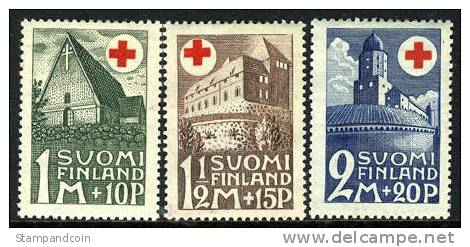 Finland B5-7 Mint Hinged Semi-Postal Set From 1931 - Unused Stamps